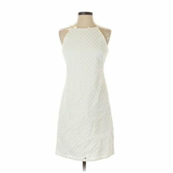 WHBM NWOT 14 Geometric Lace Dress - Picture 8 of 8
